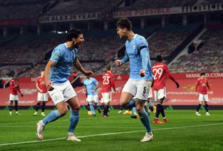 Manchester City beat Manchester United in January's Carabao Cup semi-final