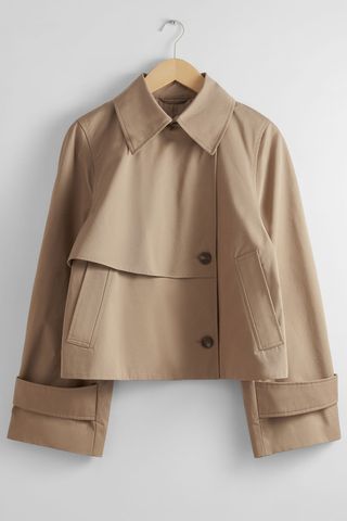 & Other Stories Cropped Trench Coat