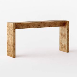 Niche 54" Neutral Burl Wood Console Table