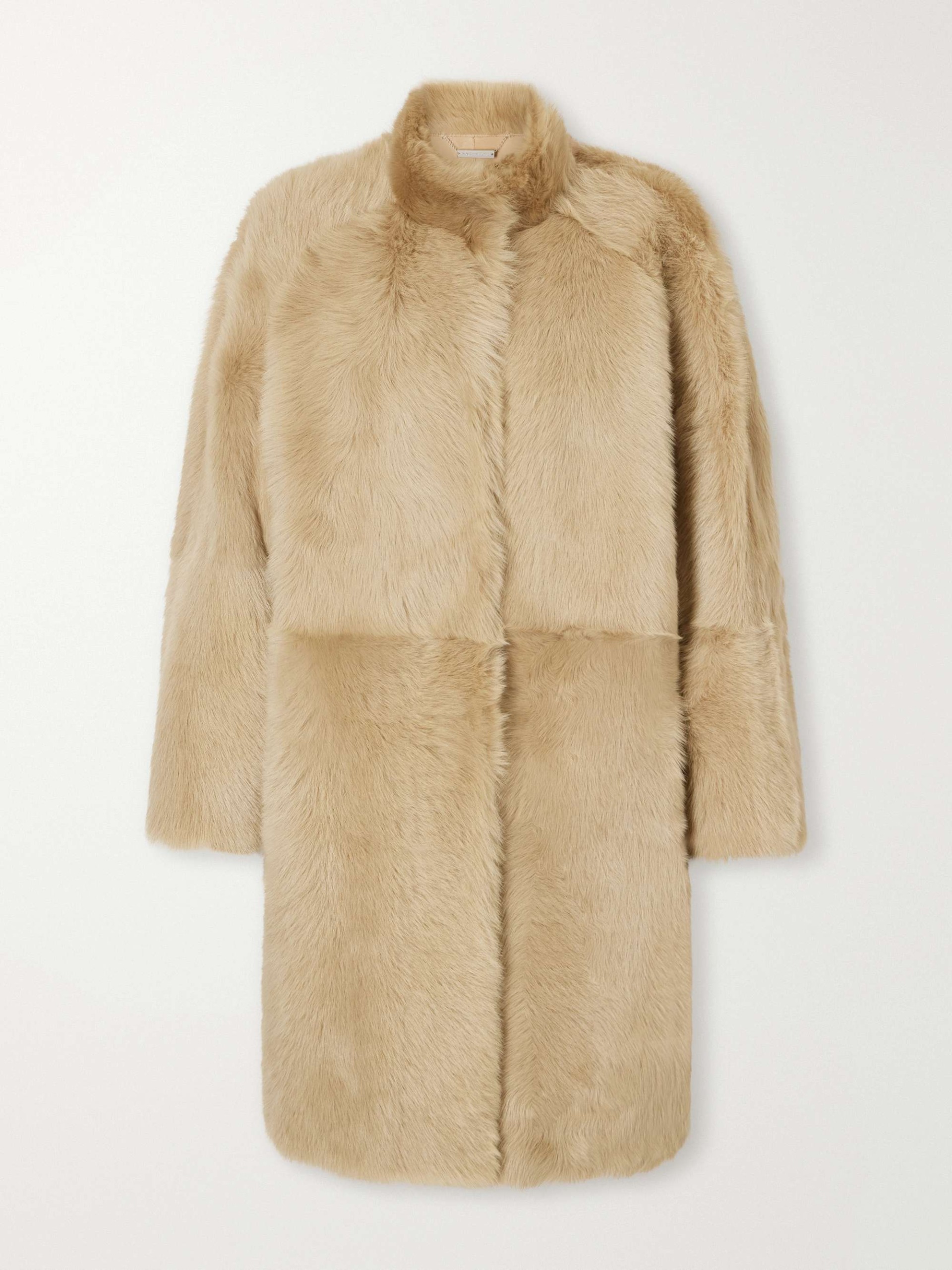 Blaise Paneled Shearling Coat