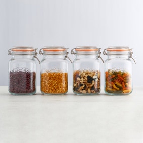 Kilner 1.5 Litre Square Clip Top Jar