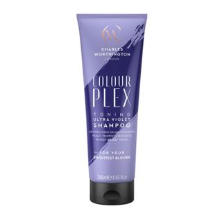 Product shot of Charles Worthington Colourplex Ultra Violet Shampoo, Best Purple Shampoo