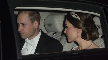 Kate Middleton Wears Cambridge Lovers Knot Tiara At Queen Elizabeth ...