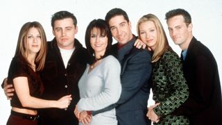 The cast of Friends: Jennifer Aniston, Matt LeBlanc, Courteney Cox, David Schwimmer, Lisa Kudrow and Matthew Perry