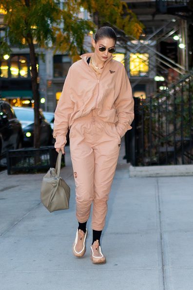 new york, new york october 25 gigi hadid is seen in nohop on october 25, 2019 in new york city photo by gothamgc images