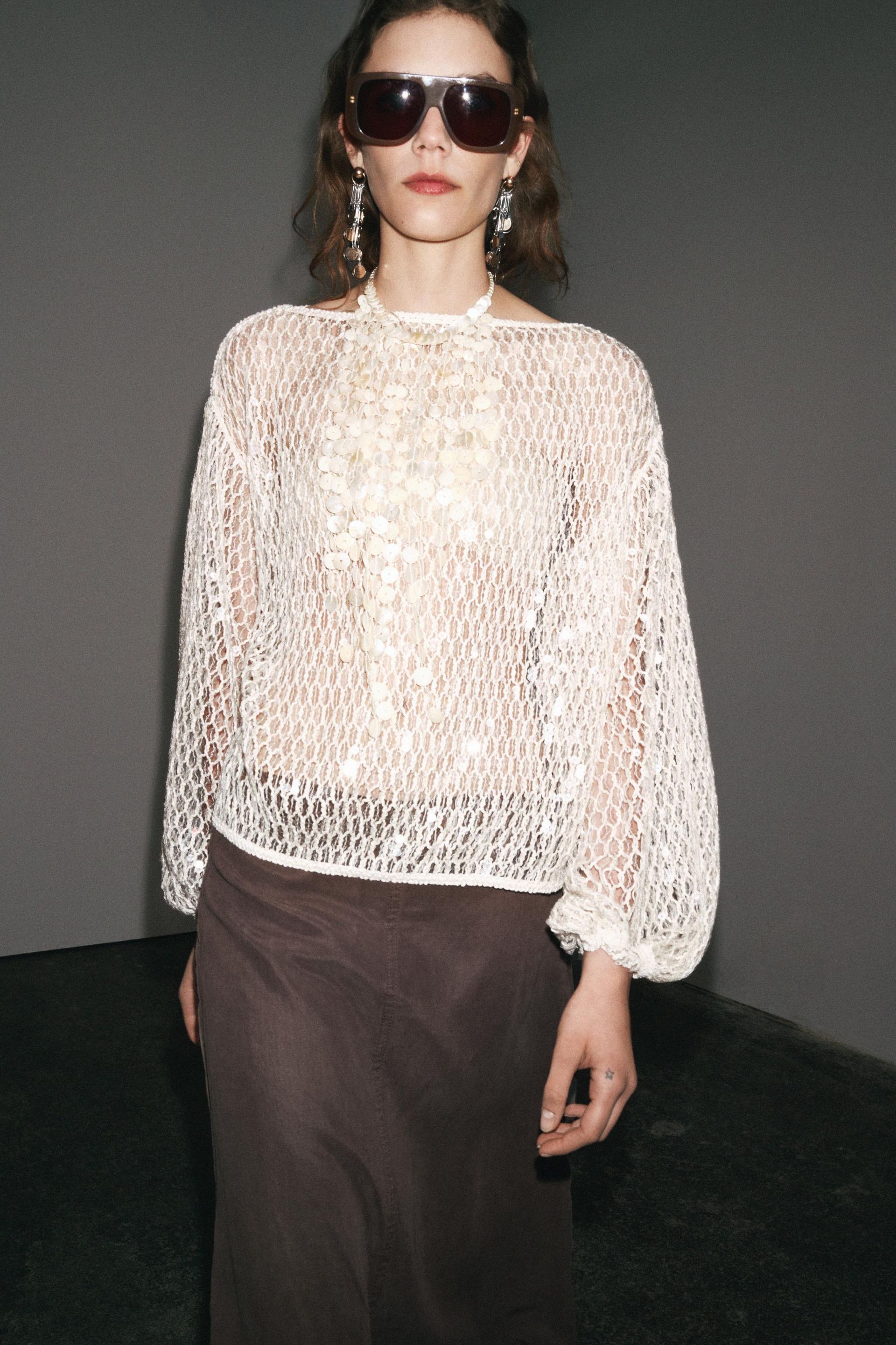 Zw Collection Sequin Top