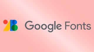 The best Google Fonts are represented by the Google Fonts logo on a pink gradient background