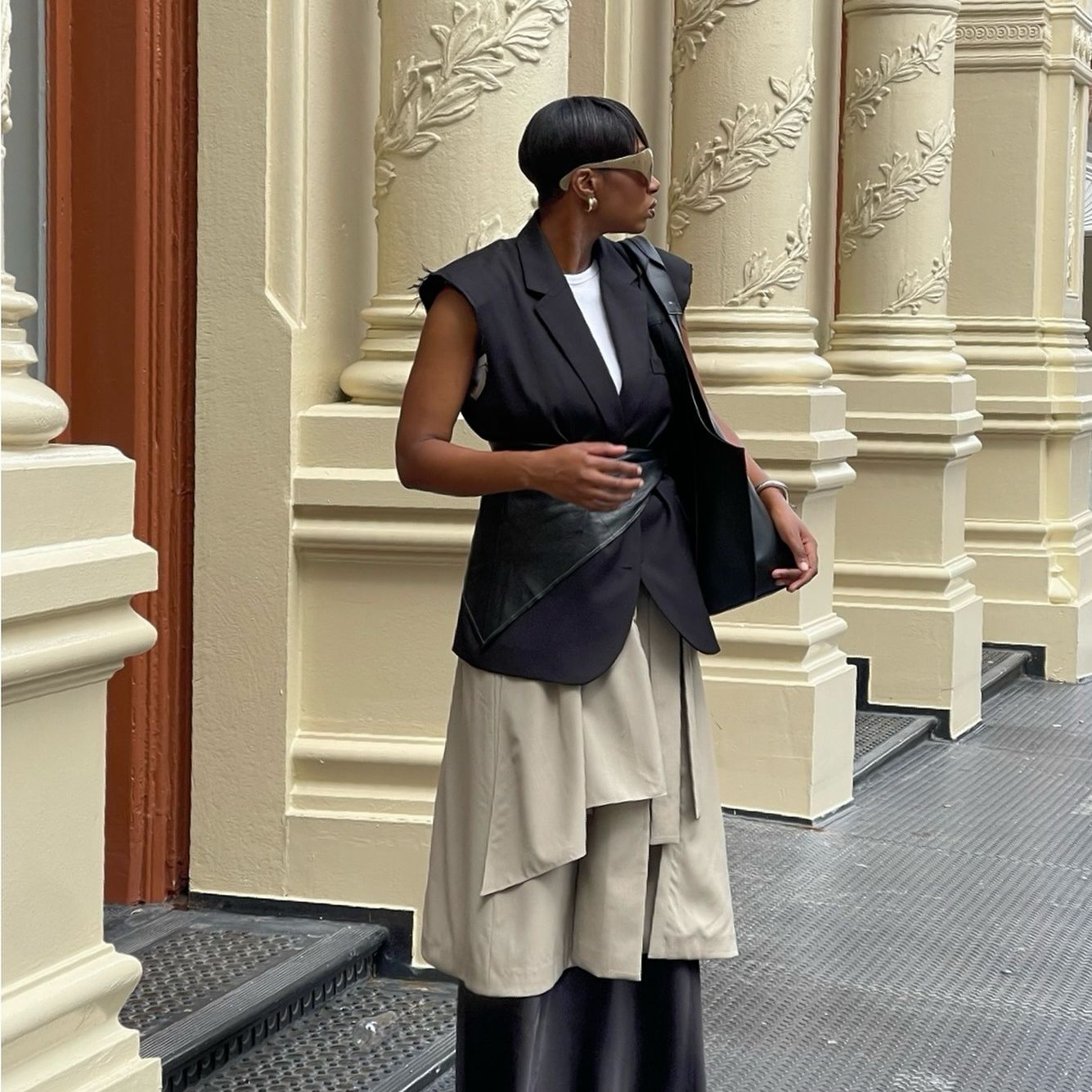 Woman out shopping