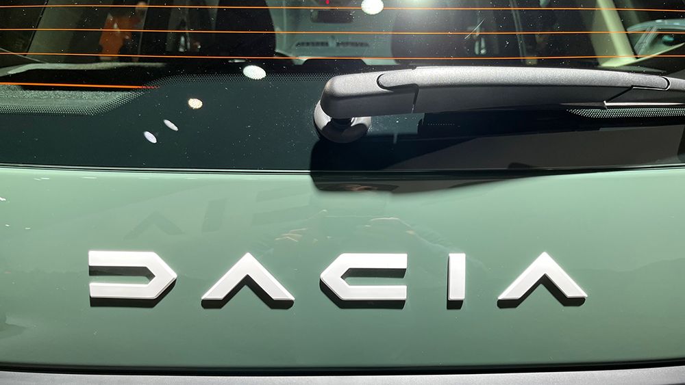 The Dacia logo on a car