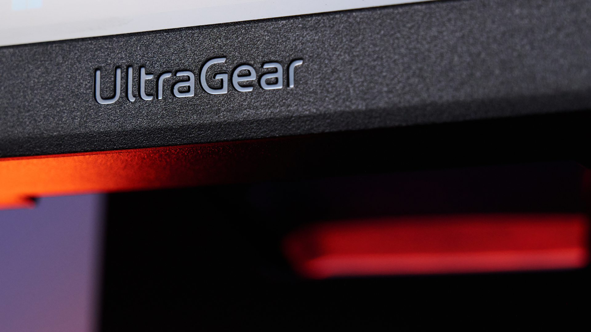 A black LG UltraGear 52G930B ultrawide 5K2K curved monitor