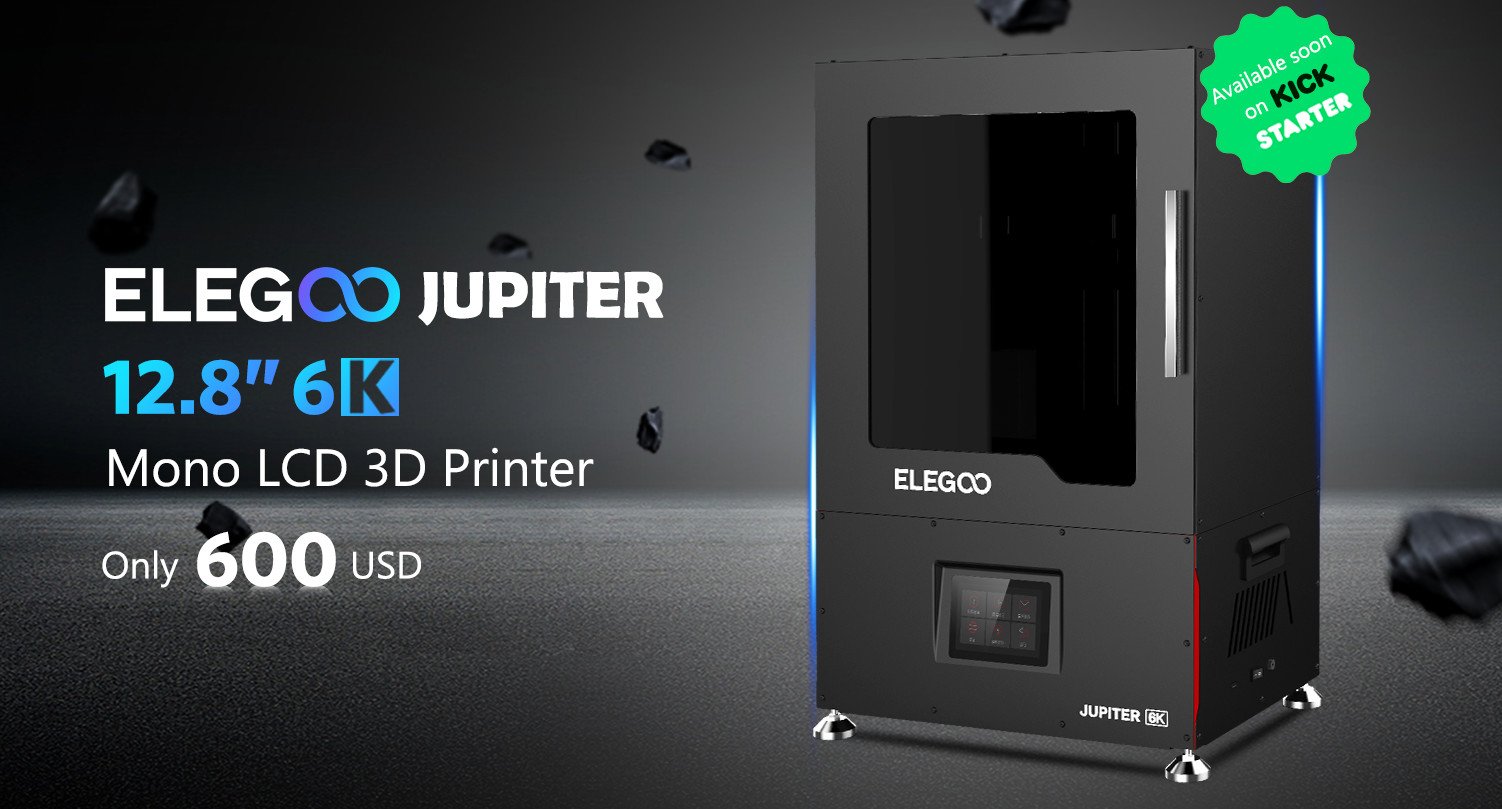 NEW Elegoo Jupiter 3D printer review HUGE!! 