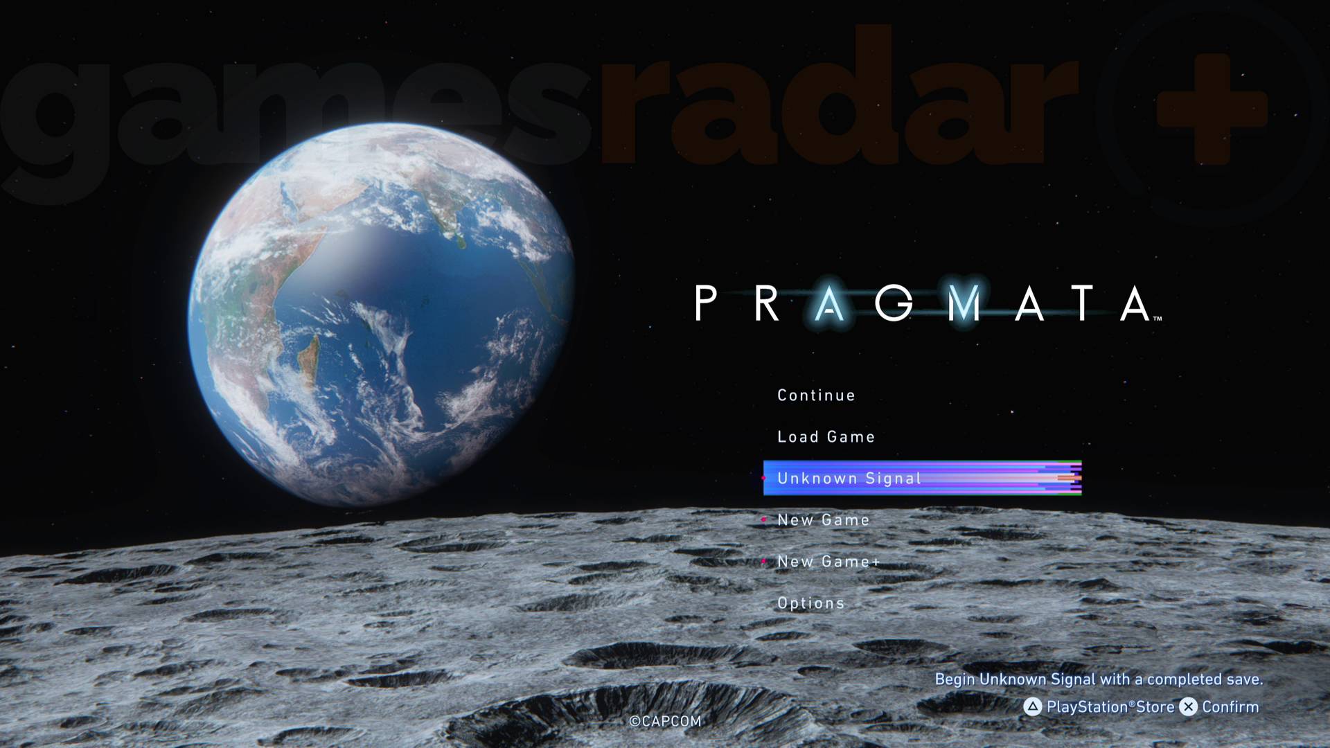 Pragmata Unknown Signal option on main menu