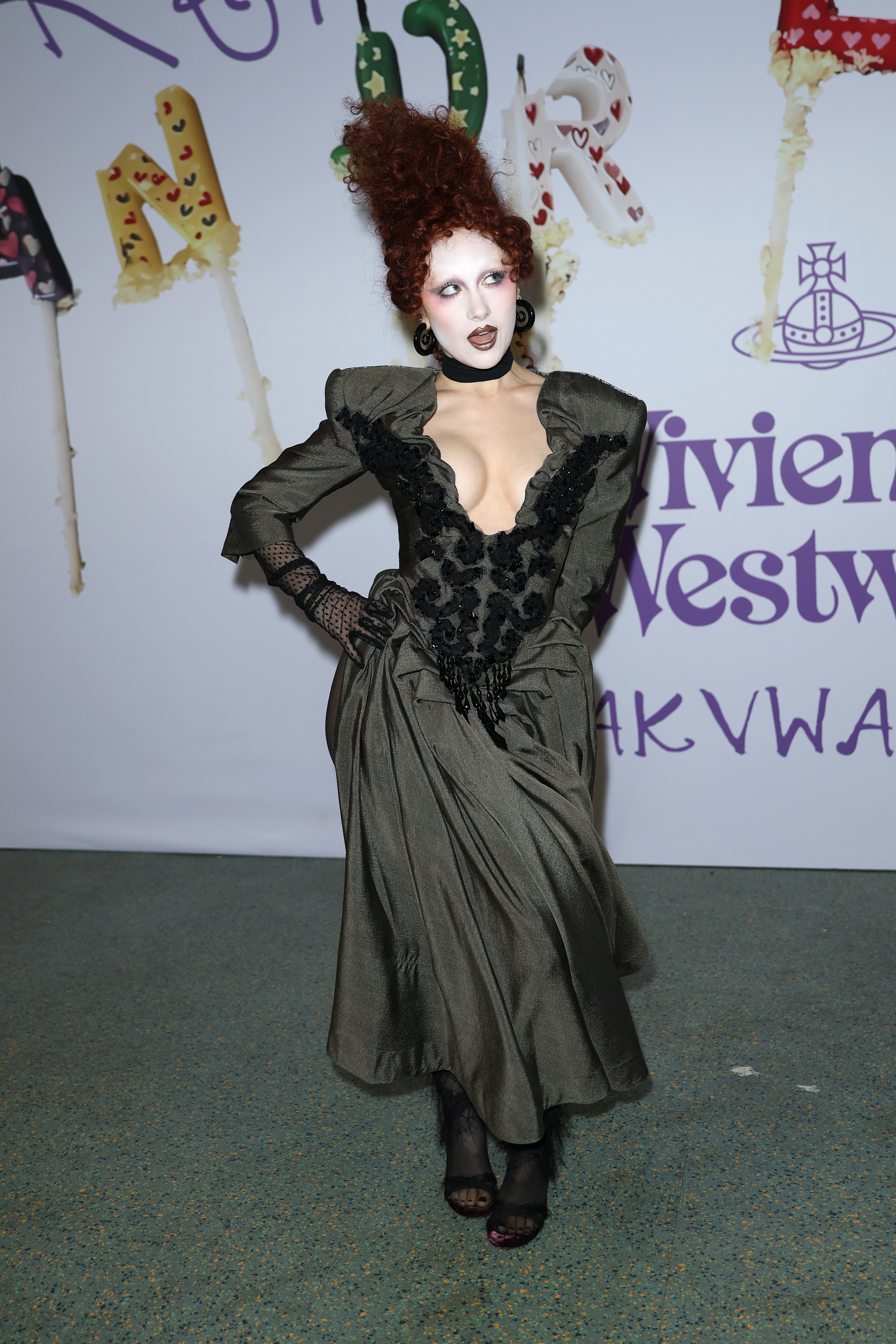 Chappell Roan attends the Vivienne Westwood Womenswear Fall/Winter 2026-2027 show as part of Paris Fashion Week on March 07, 2026