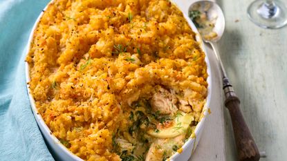 Fish pie with swede mash