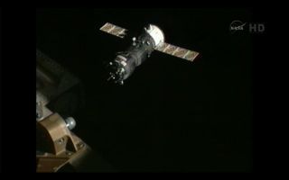 Russian Progress 48 Cargo Ship Approaches Space Station