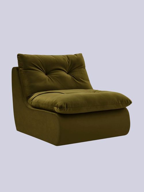 Immy Relaxed Accent Chair - Rich Green