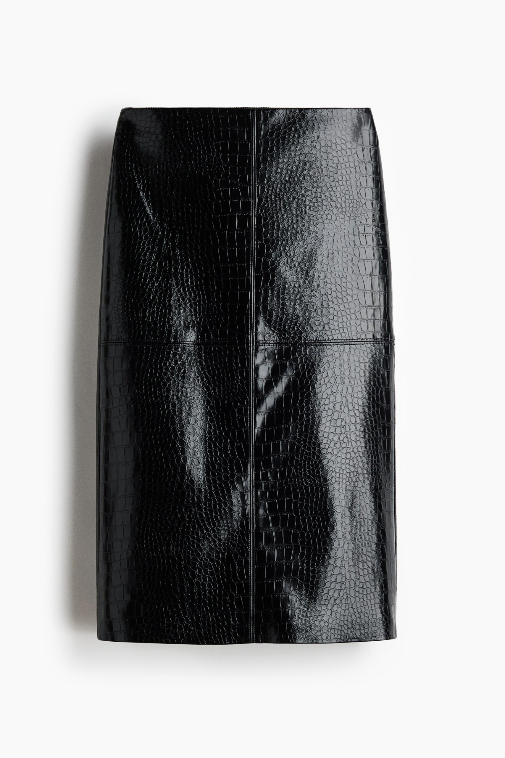 Coated Pencil Skirt