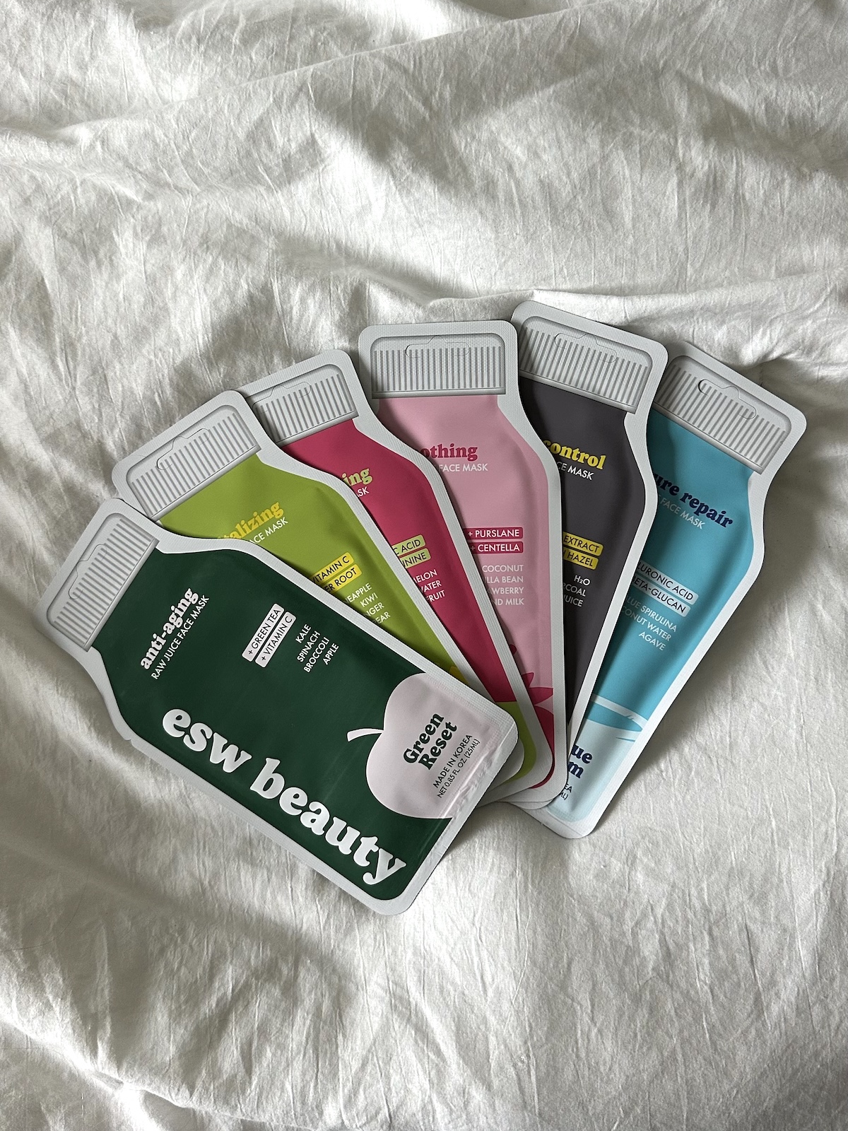 ESW Beauty sheet masks.