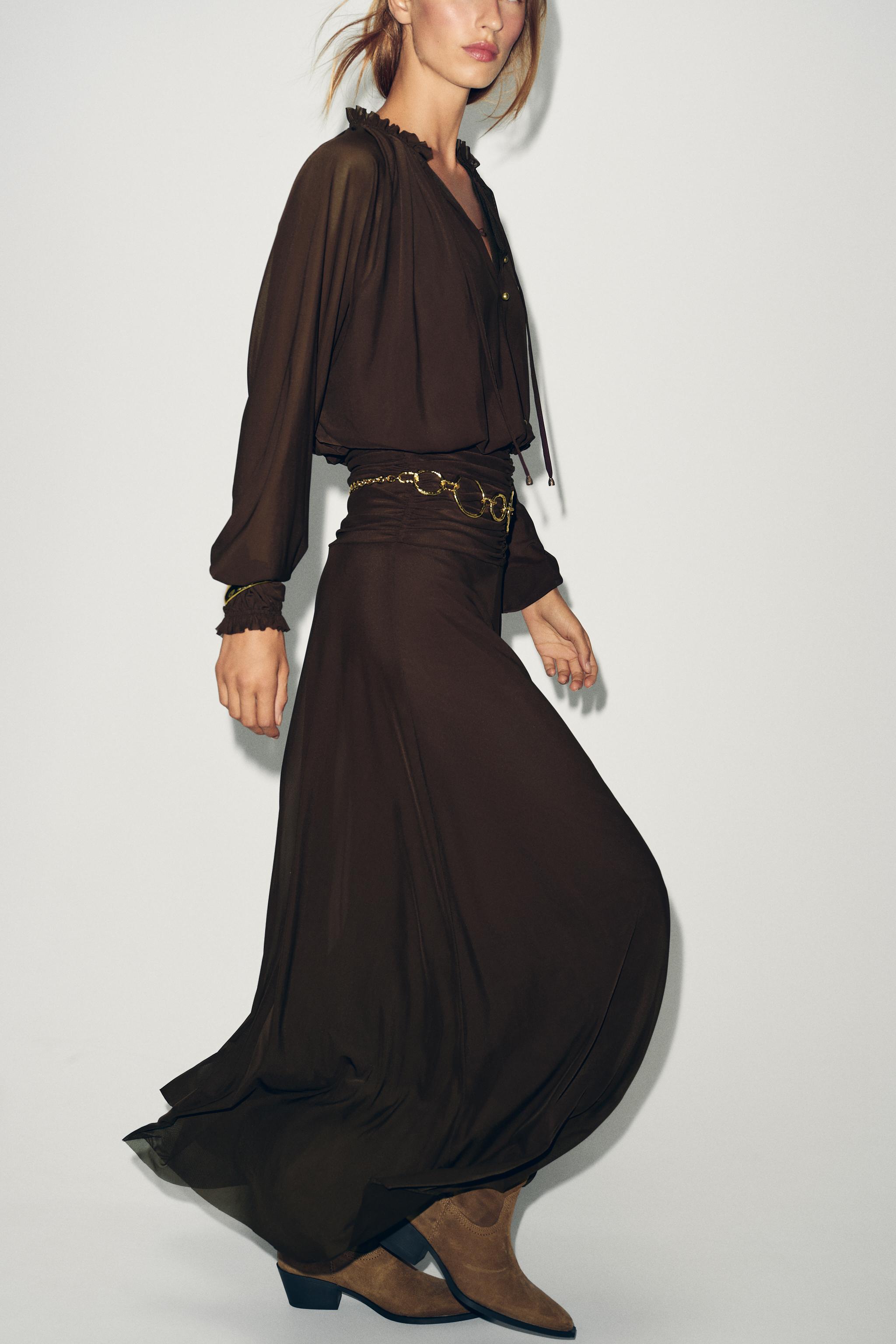 Gathered Long Dress