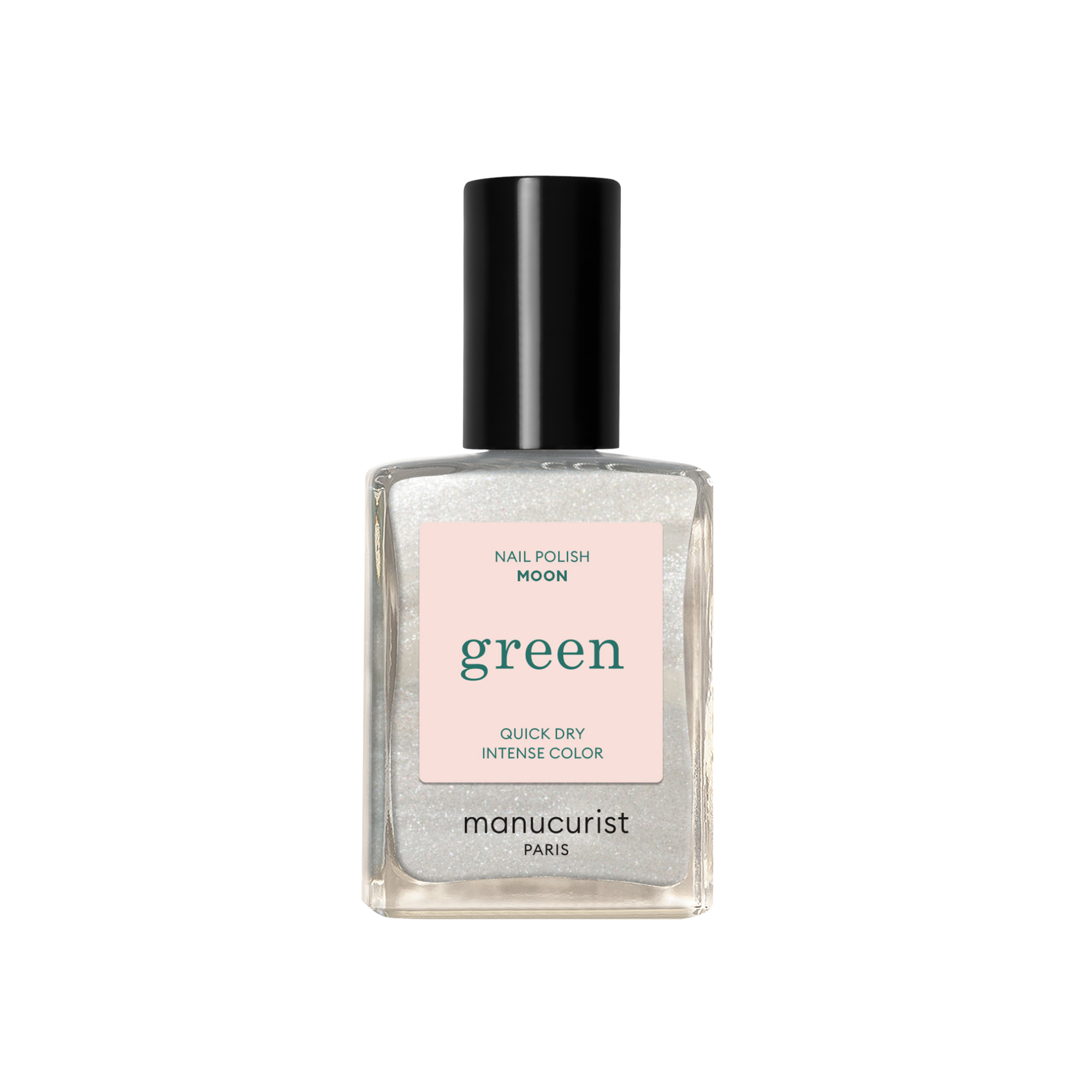 Green Nail Polish, Quick Dry, Non-Toxic Nail Polish With Gel-Like Finish - Moon (a Pearly White)
