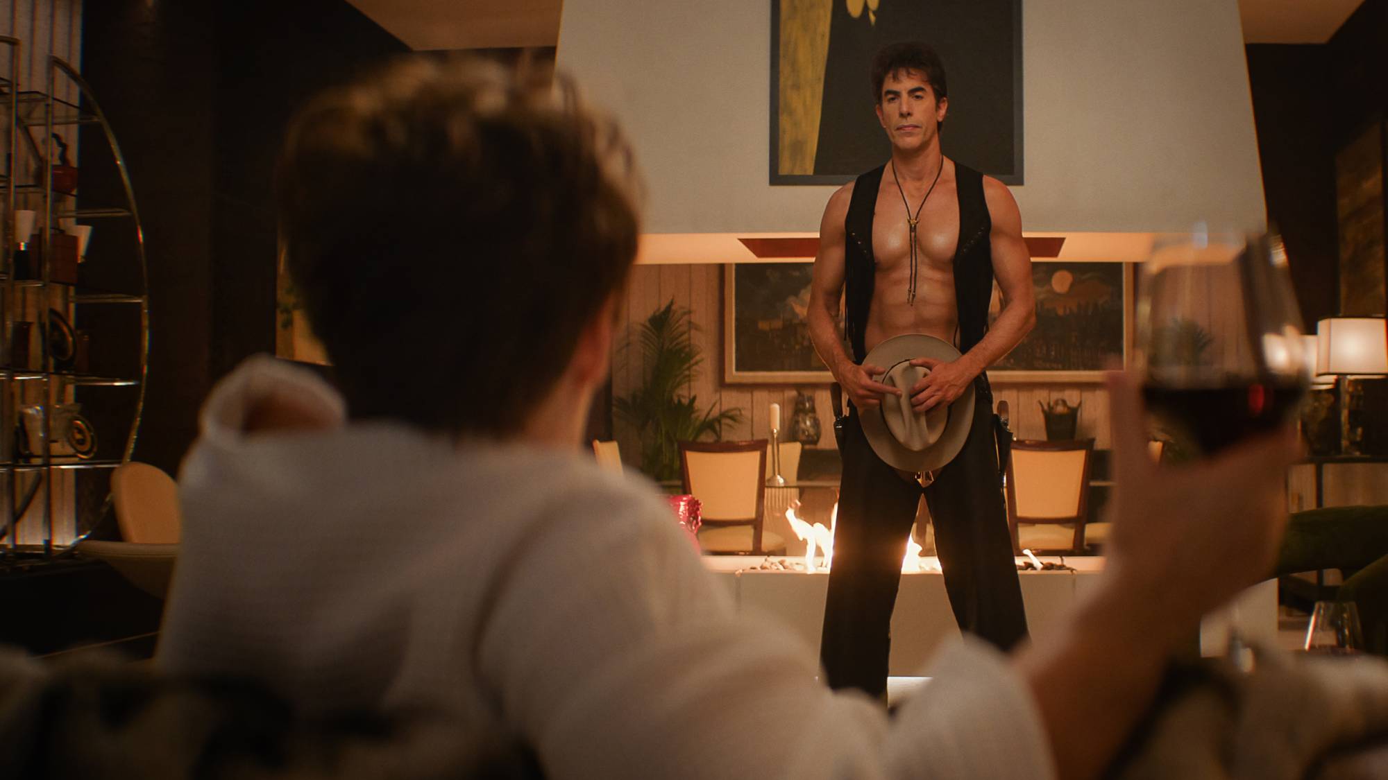 Sacha Baron Cohen as Damien Sachs in "Ladies First"