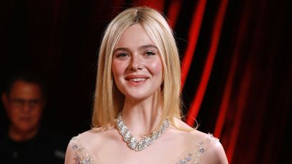 elle fanning at the 2026 golden globes