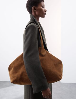 Suede Tote Bag