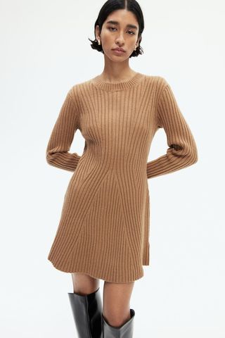 Rib-Knit Dress