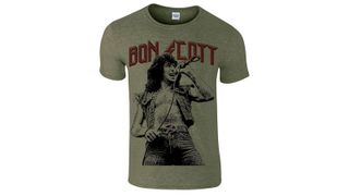Best AC/DC t-shirts: AC/DC T-shirt with Bon Scott Tribute Print