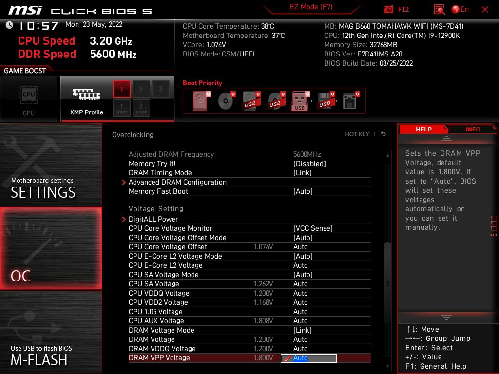 MSI MAG B660 Tomahawk WIFI