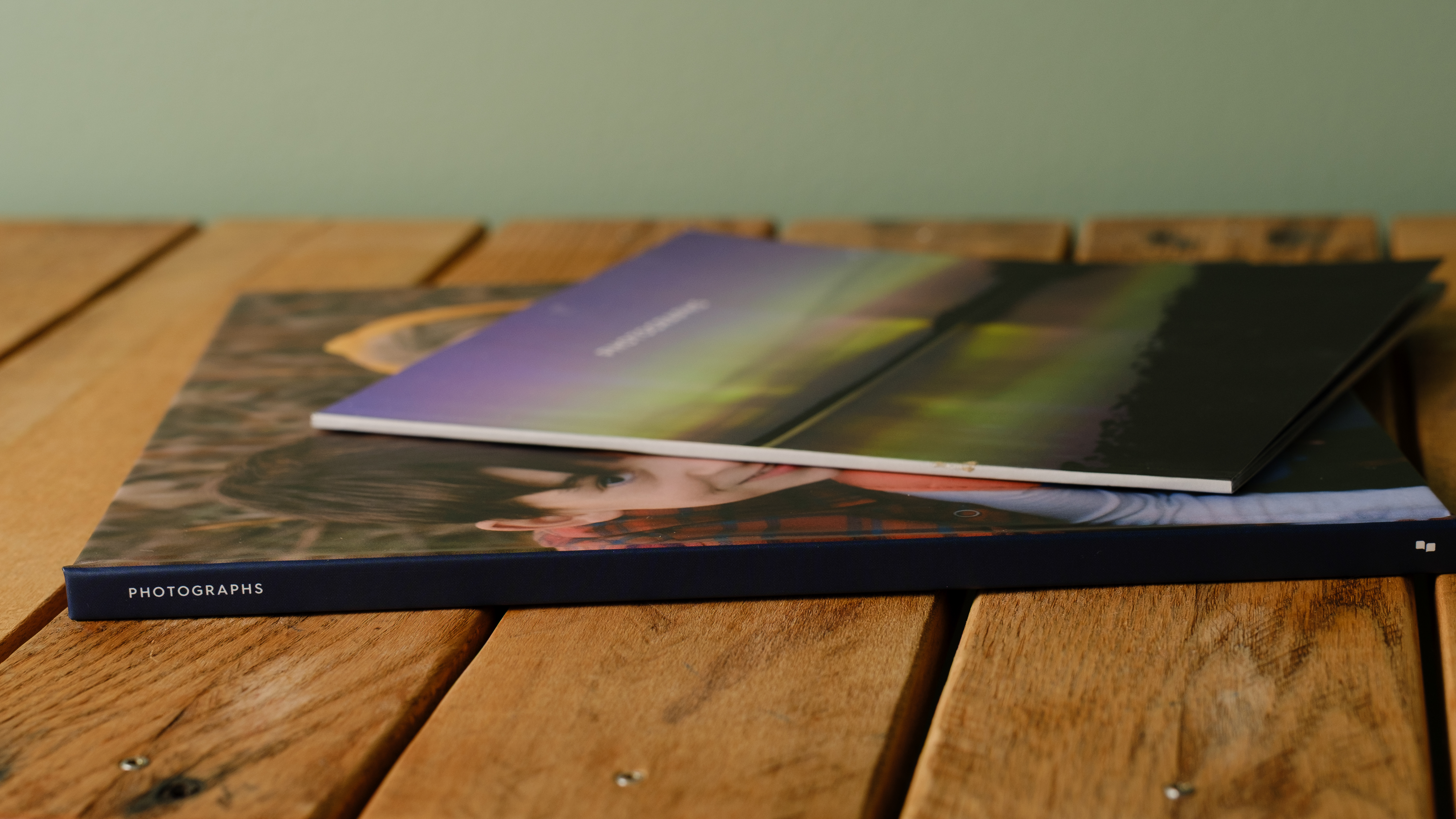 Chatbooks photo books on a desktop