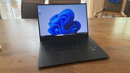 LG Gram Pro 16 angled view