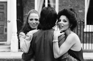 Jackie Collins and sister Joan joined forces to promote films The Stud and The Bitch in the 1970s.