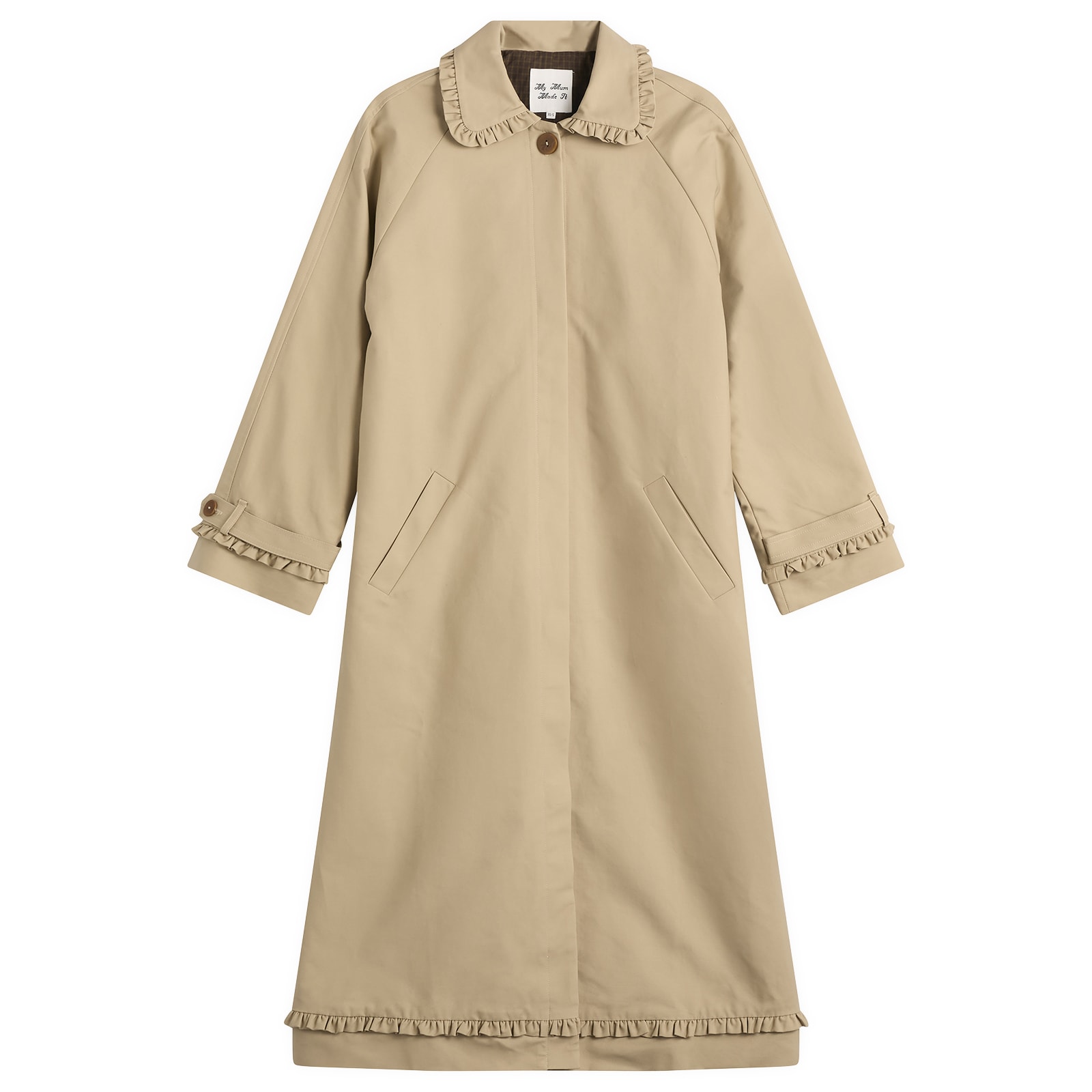 My Mum Made It Tailored Gather Trench Coat