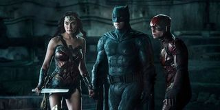 Batman Wonder Woman and Flash in Justice League