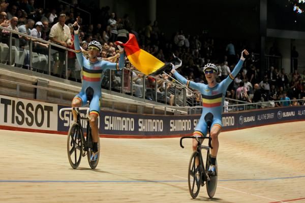 The Belgians triumphed in the Madison