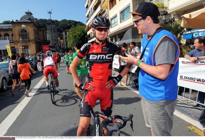 A quick post-race interview for Tejay van Garderen (BMC)
