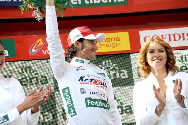 Dani Moreno (Katusha) in the combined jersey.