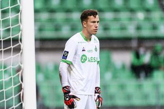 Etienne Green playing for Saint-Etienne, 2021