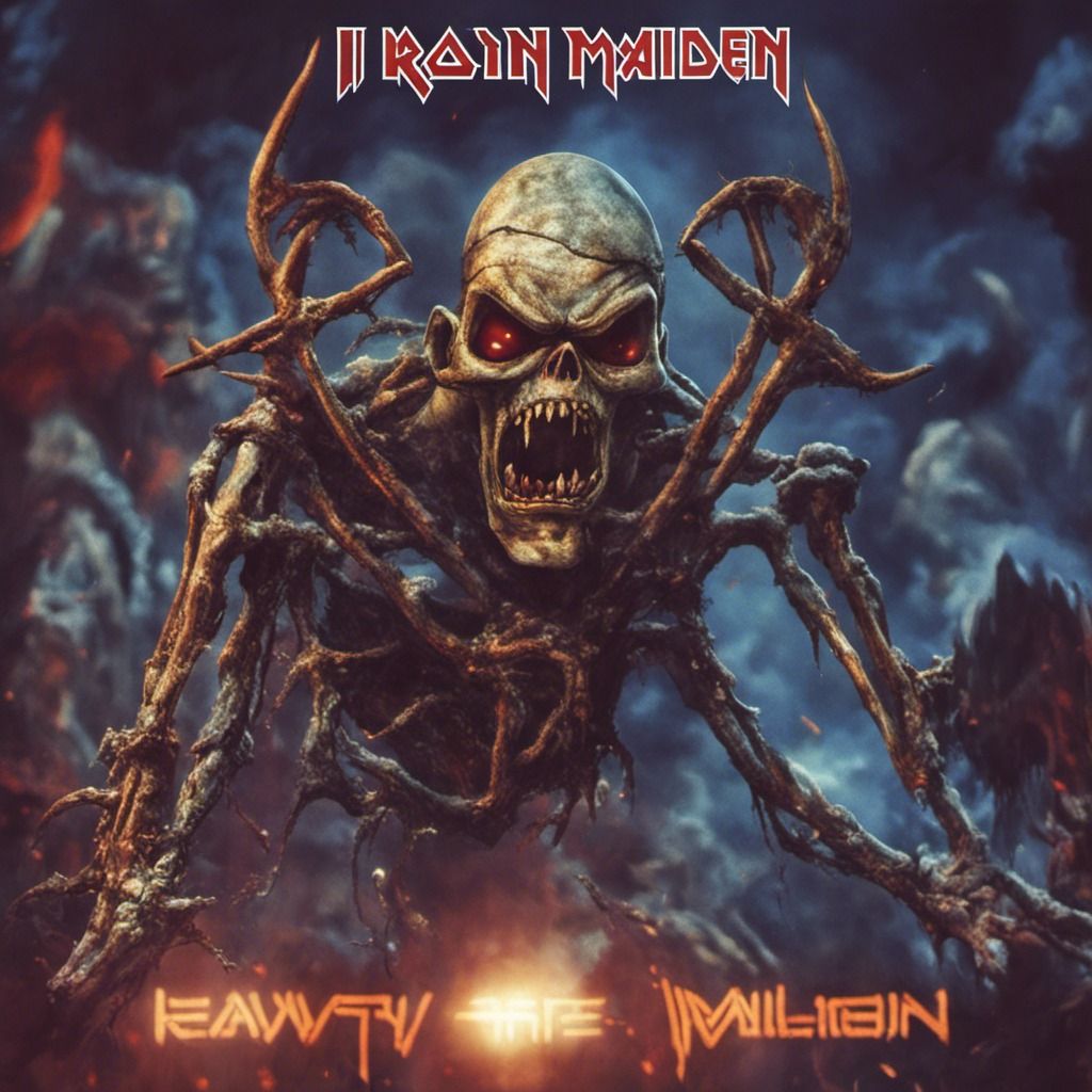AI generated Eddie on an Iron Maiden cover