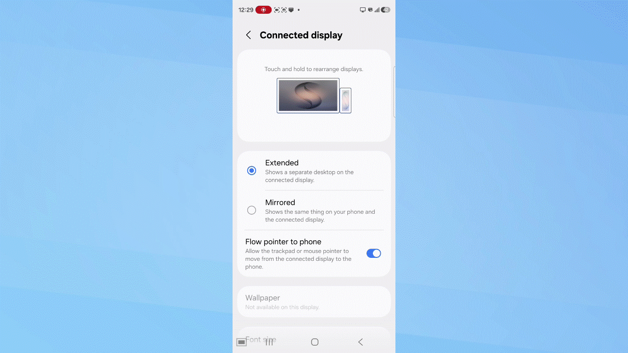 Screen recordings showing Samsung DeX on Galaxy S26.