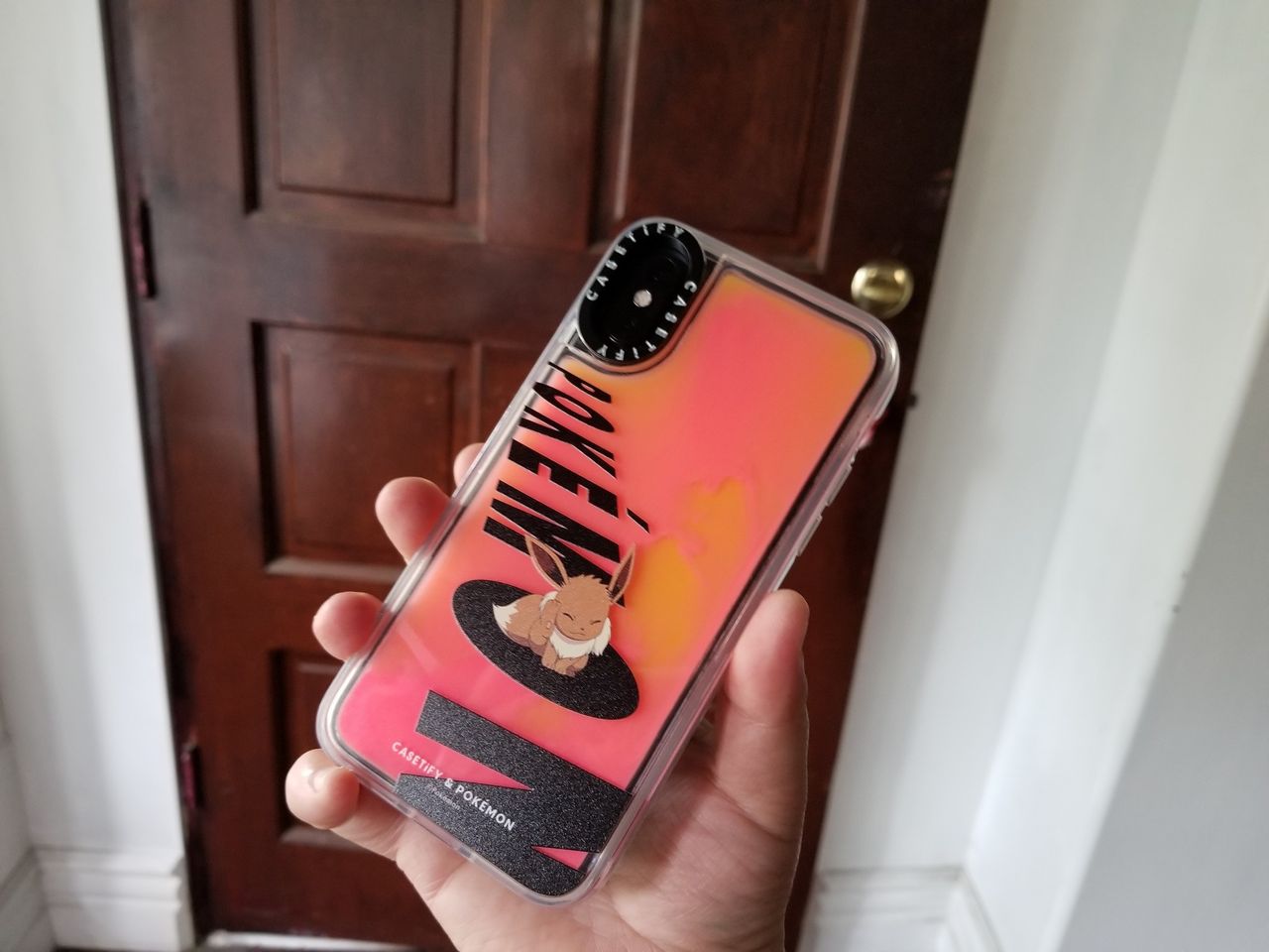 Casetify Pok&eacute;mon Neon Sand gravity pulling sand down