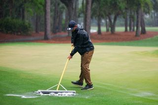 Play was halted in fourth round of RBC Heritage at Hilton Head