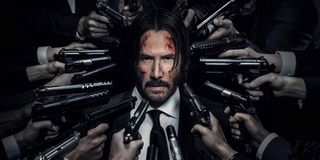 Keanu Reeves in a John Wick poster