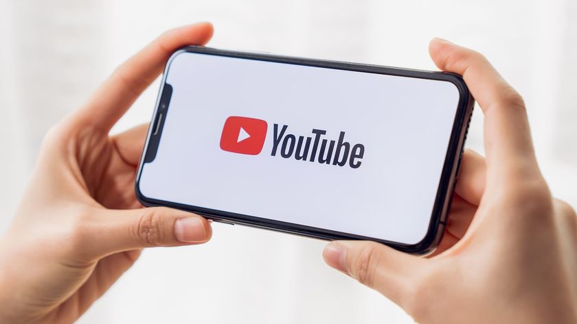 YouTube logo on phone 