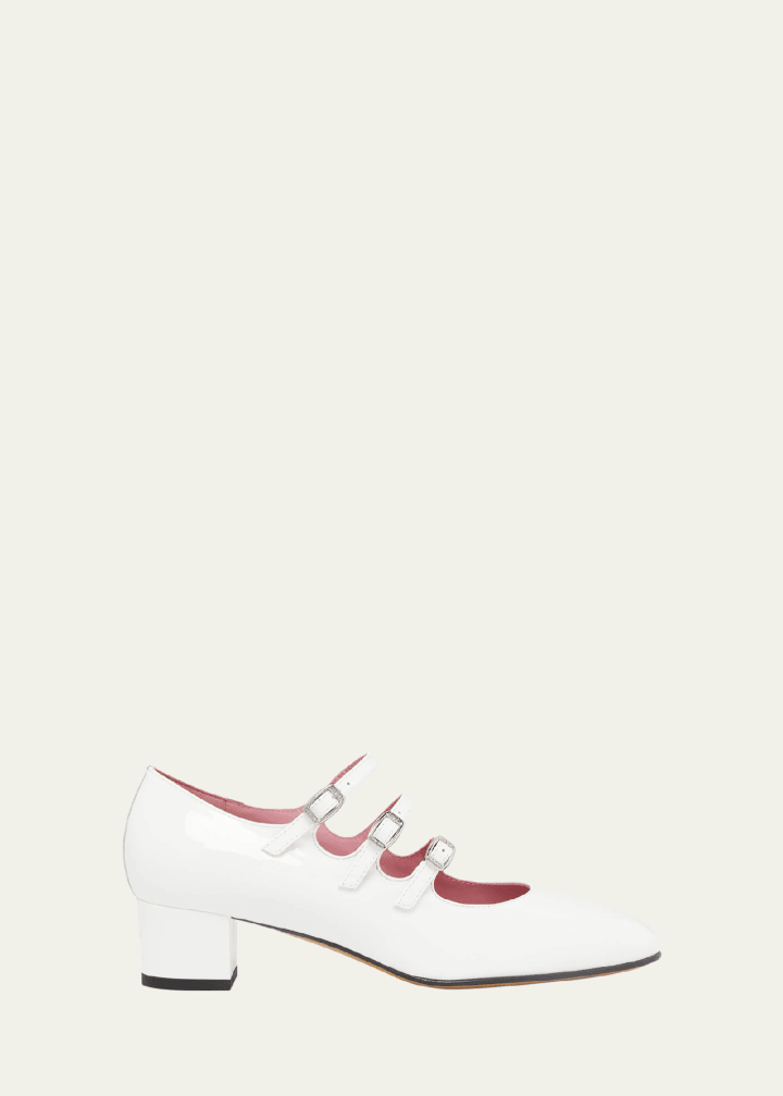 Kina Patent Mary Jane Ballerina Pumps
