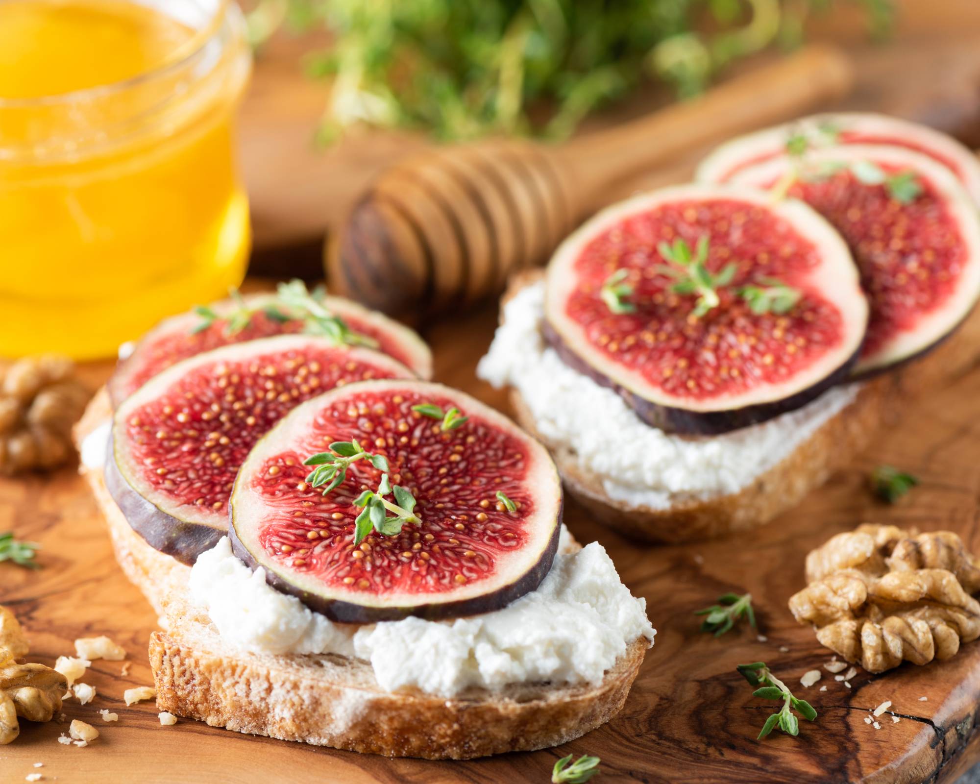 Figs on bruschetta