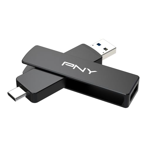 Pny 256gb Duo Link V3 Usb 3.2 Gen 2 Type-C &amp;amp; Type-A Otg Flash Drive Extreme Speeds Read/write 1000/800mb/s External Mobile Storage Compatible With Smartphone/tablet/laptops/desktops
