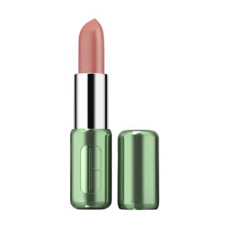 Clinique Pop Longwear Matte Lipstick - Blushing Pop, pictured on a white background