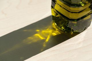 Omega 3: a bottle of olive oil